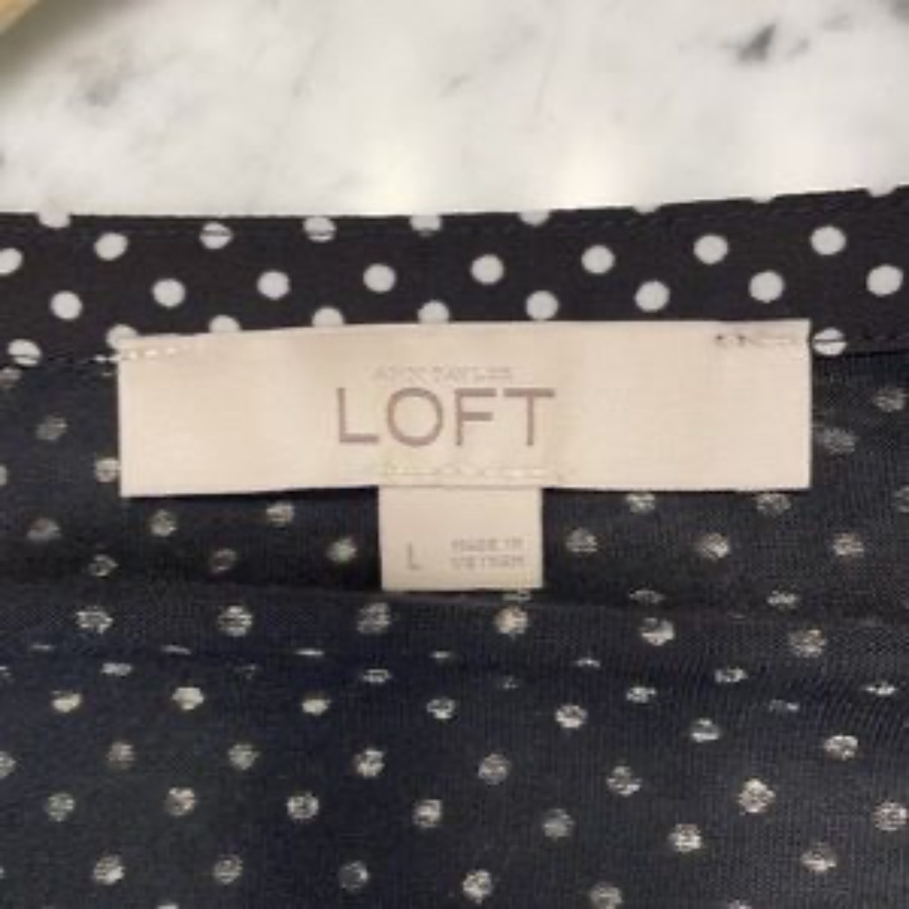 Loft Back And White Polka Dot Patterned Balloon S… - image 7